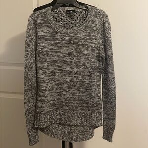 I.N. San Francisco Gray White Knit Sweater Size XL